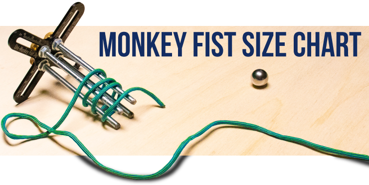 The Multi-Monkey Jig is capable of making monkey fists from 5/8 up to 2  1/4 (8 ball size) in diameter all on a sing…