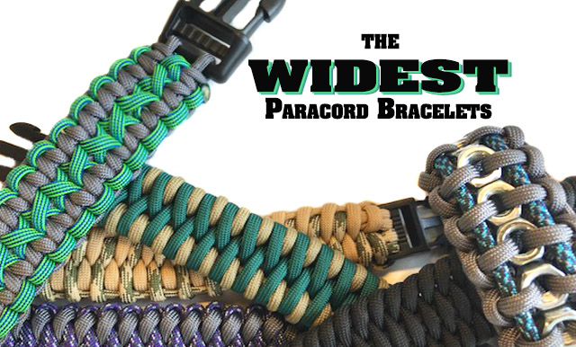 The WIDEST paracord bracelets - Paracord Planet